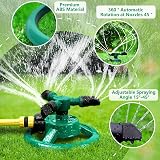 HTLY SPR Garden Sprinkler Automatic 360 Degree 3 Arm Watering System view 2