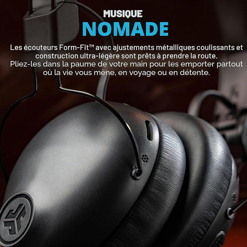 Studio Pro+ Casque Bluetooth sans Fil - 65h+, Micro, Multipoint, Noir