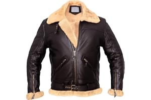 MARCO ENZOLANI B3 Bomber Jacket Aviator Real Shearling B3 Bomber Jacket Winter