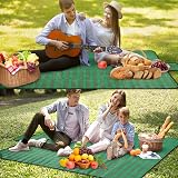 SOMIYAMI Tartan Picnic Blanket Waterproof 150 x 200 cm Green view 3