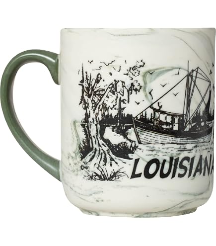 Amazon.com | Americaware New Orleans 18oz. Emblem Coffee Mug: Coffee Cups &  Mugs