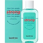 LAUNDRYOU Clean Face Gargle Gel-to-Foam Cleanser Strong - Gentle Pore Refining Cleanser, Non-Comedogenic, Sensitive Skin Test