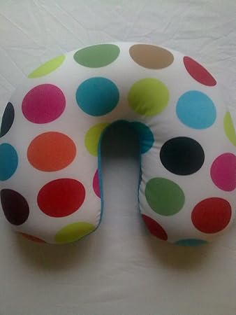 Comfi Microbead Squishy Neck Travel Cushion Multi Spotty Neck