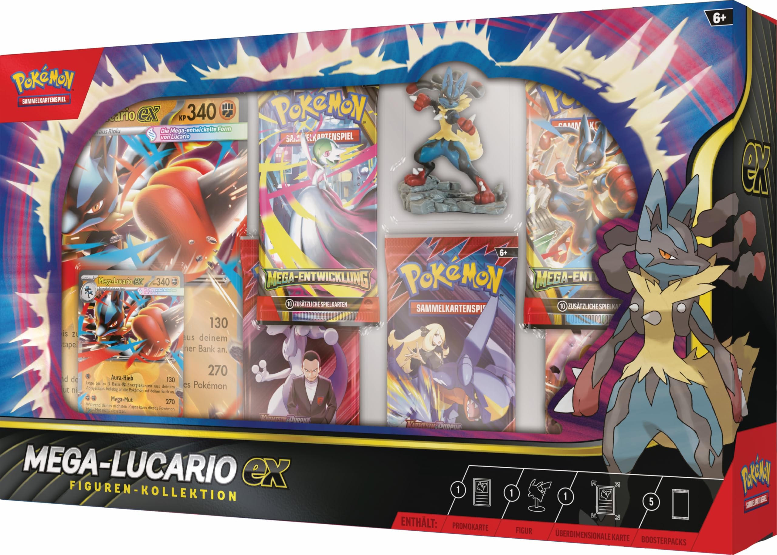 Pokémon (Sammelkartenspiel), PKM Mega-Lucario Figuren-Kollektion 6