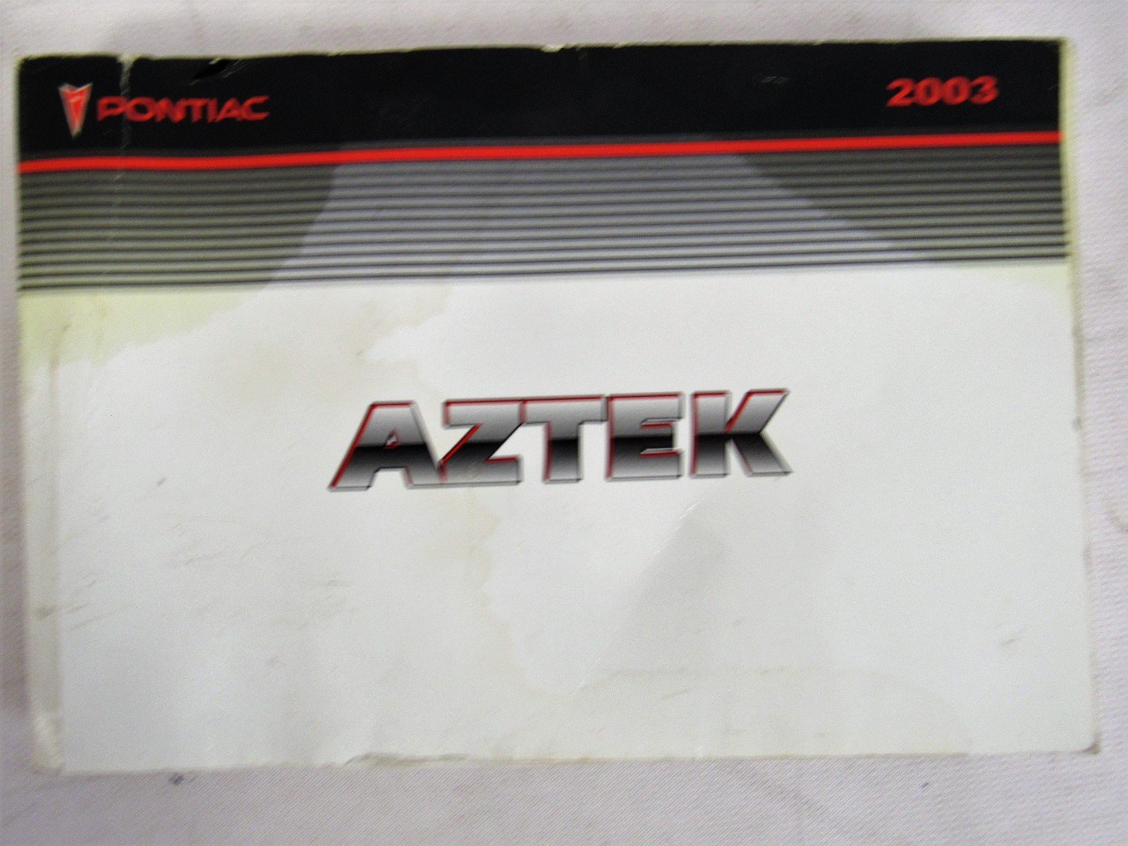2003 Pontiac Aztek Owners Manual Book Amazon Com Books