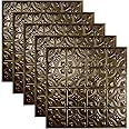 Great Lakes Tin Hamilton Bronze Burst 2ft x 2ft Lay in Ceiling Tiles - Perfect for DIY and Home Renovation Projects - Easy to Install (5 Pack)