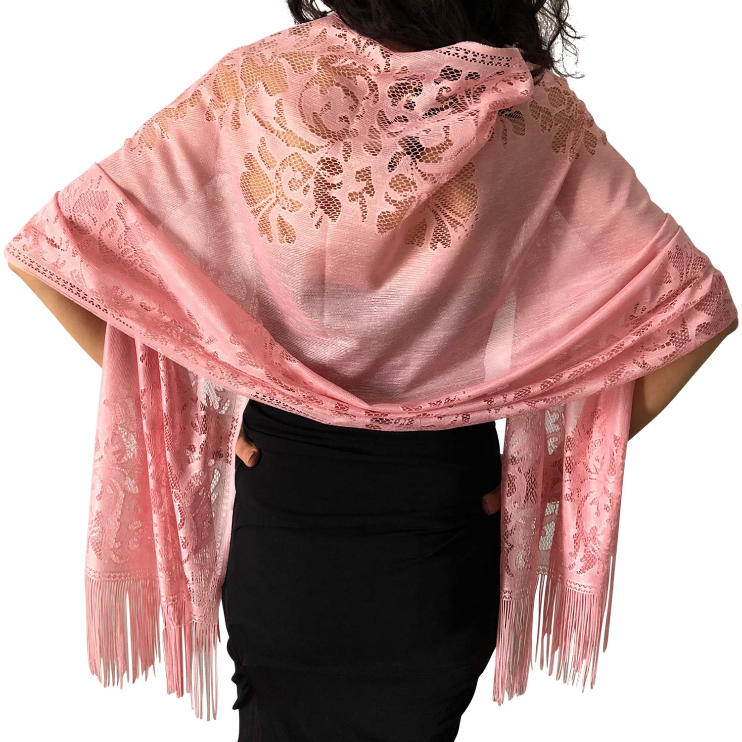 pink evening wrap