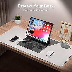 Aothia Large PU Leather Desk Pad Protector