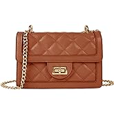 SG SUGU Small Quilted Crossbody Bag, Trendy Designer Mini Shoulder Bag, Phone Wallet Purse for Women