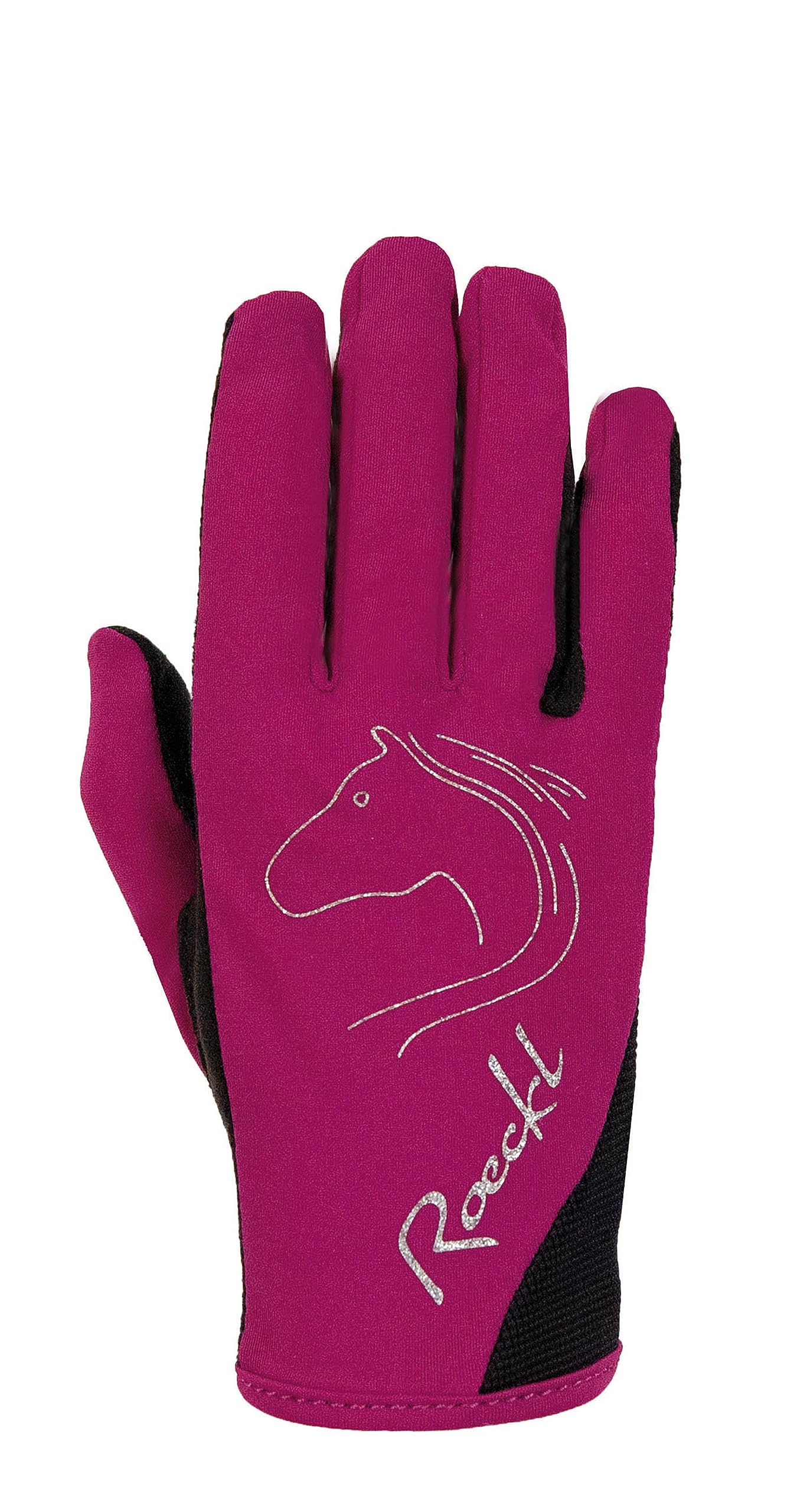 Roeckl Sports equestrian gloves TRYON, kids&youngst. summer riding glove, berry 6 — image 1