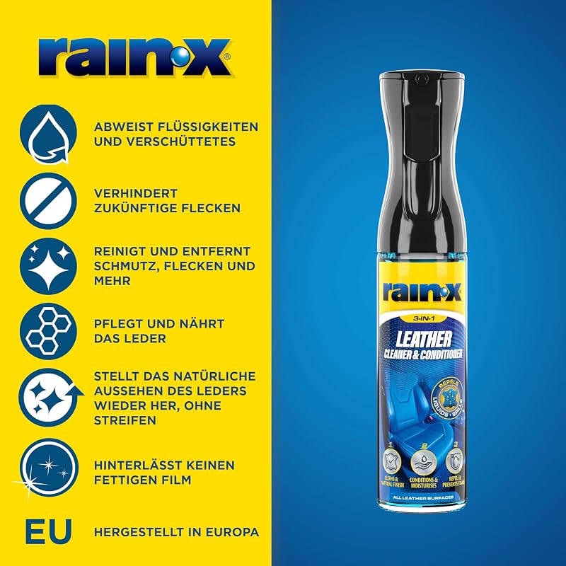 Lederreiniger & Lederpflege für Auto mit Mikrofasertuch - 300 ml