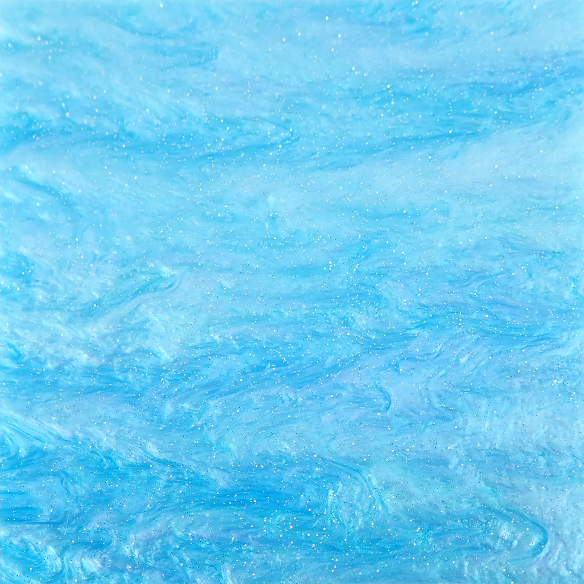 Incudo Sky Blue Glittering Pearl Acrylic Sheet - 500x300x3mm