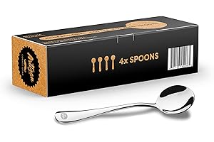 Artizan Coffee Gear - Specialty Coffee Association (SCA) Professional Coffee Cupping Spoon - Stainless Steel (4 Spoons)