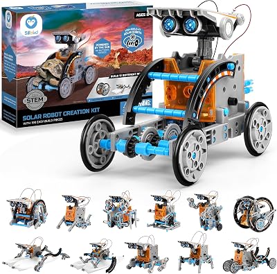 Sillbird 12-in-1 Solar Robot Kit 190P Construction STEM Toy for Kids