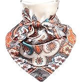 Molans 35 Inch Solid Color Wild Rag, Pure Cowboy Bandanas Oversize Western Neckerchief Bolo Head Scarf for Men Women
