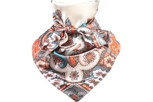 Molans 35 Inch Solid Color Wild Rag, Pure Cowboy Bandanas Oversize Western Neckerchief Bolo Head Scarf for Men Women