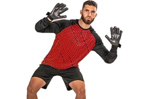 MOTINY Men's Goalkeeper Soccer Jersey Kids Long Sleeve Soccer Uniform Adult Elbow Padded Goalkeeper Shirt for Men/Women