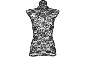 ULTECHNOVO Model Props Cloth Cover Manikin Dress Form Mannequin Lace Trim Mannequin Stand with Stand Accessories Female Model Cloth