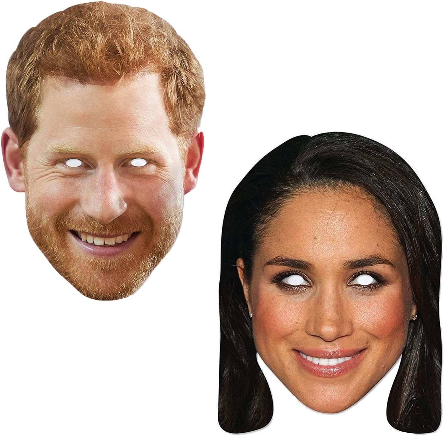 Masks Royal Wedding Couples Set Prince Harry and Meghan Markle (2 PCS)