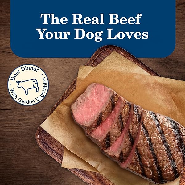 BLUE BUFFALO HOMESTYLE RECIPE NATURAL ADULT WET DOG FOOD, BEEF 12.5-OZ CAN (PACK OF 12)
