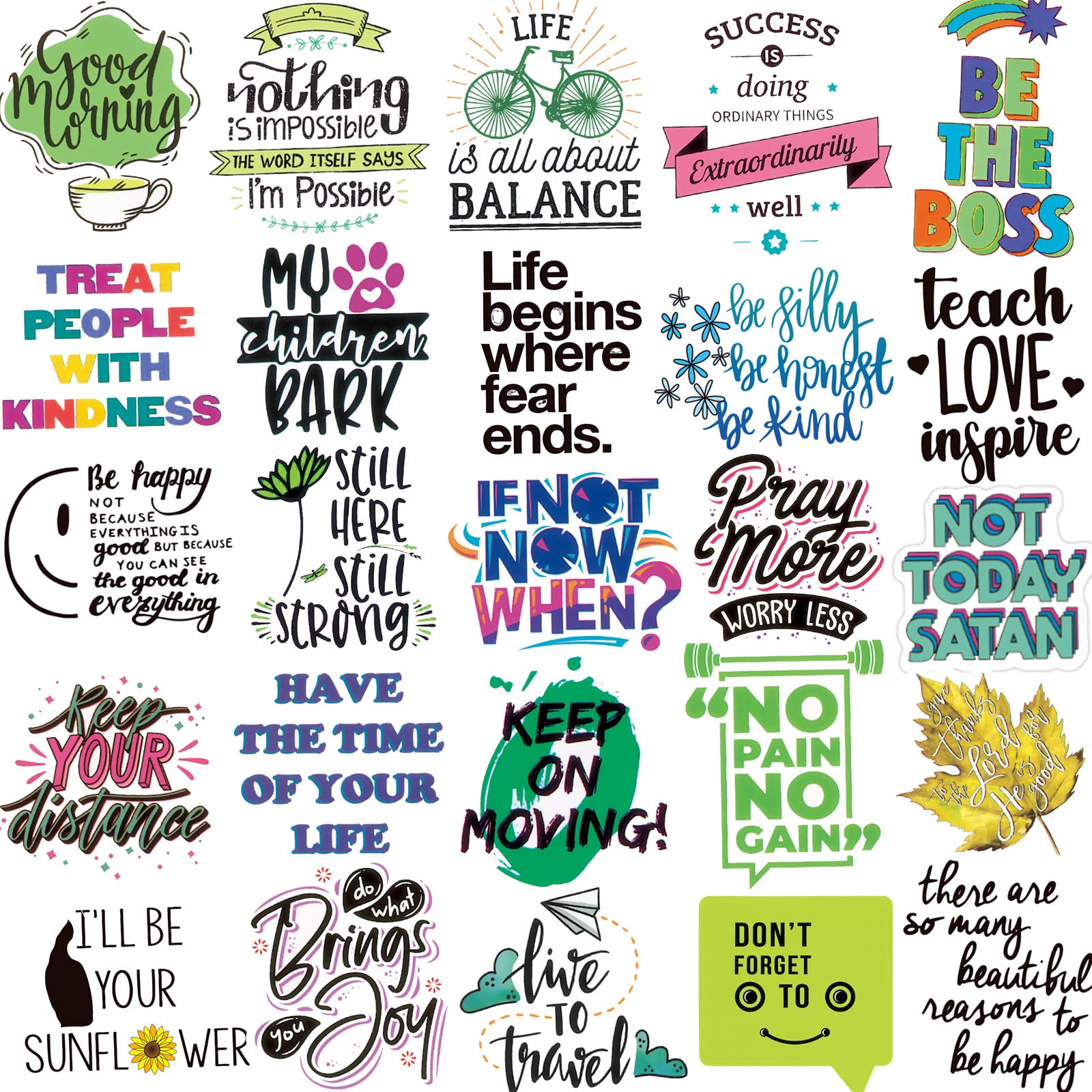 Mua 300PCS Positive Motivational Words Stickers for Adults, Waterproof ...