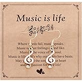 Music Note Gifts for Women Mom Adults Teacher Musician Jewelry Music Earrings