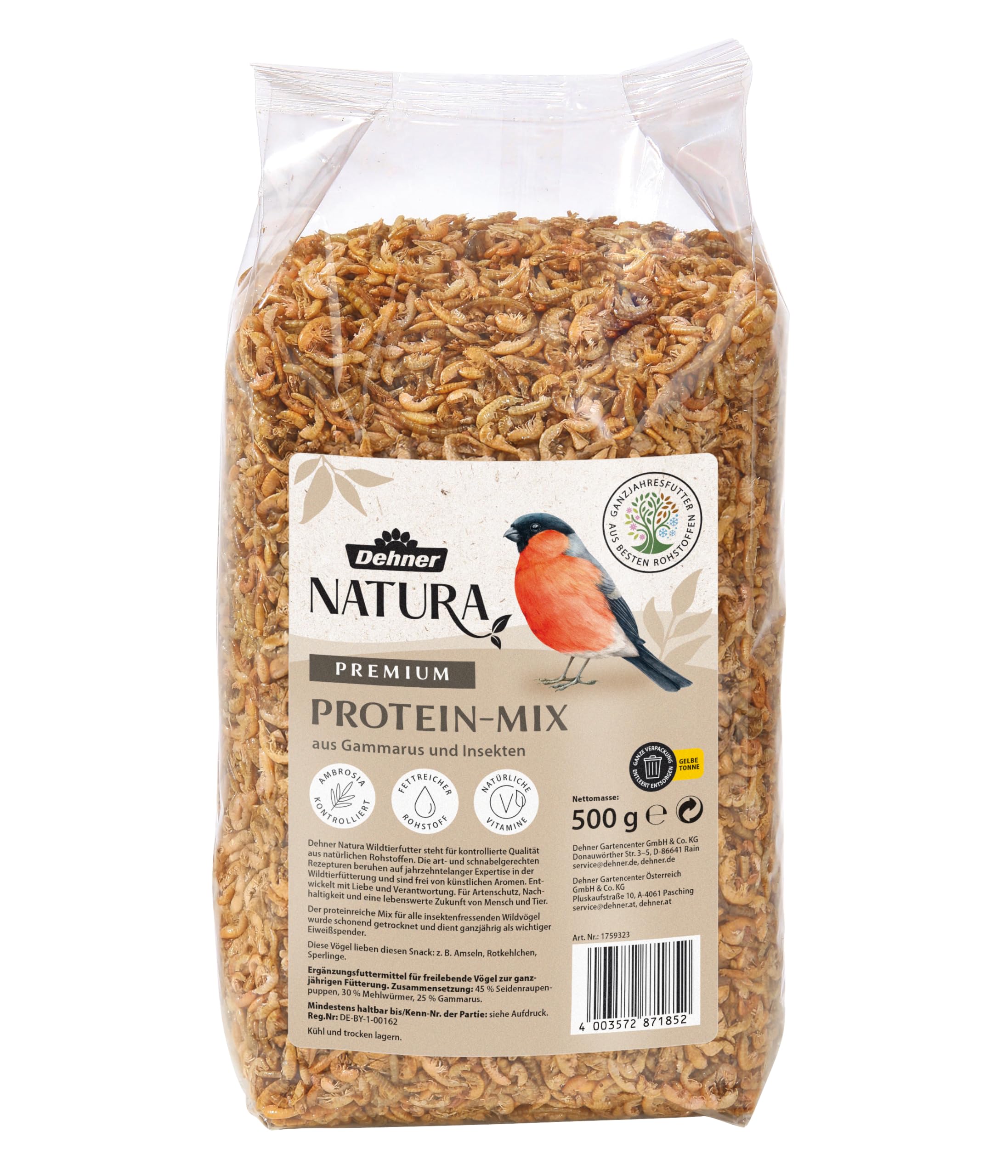 Dehner Natura Wild Bird Food Protein Mix 500 g