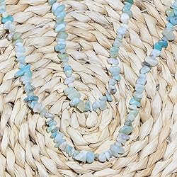 260pcs Natural Amazonite Crystal Beads Chips 5mm to