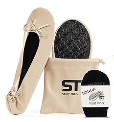 Women's Foldable Travel Ballet Slip On Shoes Roll
