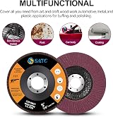 SATC 125mm Flap Discs 10 Pack T27 120 Grit 22.23mm Arbor Aluminum Oxide view 5