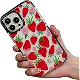LOLAGIGI for iPhone 15 Plus Case for Women, Cute Pink Strawberry Fruit Print Girly Design Kawaii Aesthetic Cartoon Pattern for Girls Teens Soft TPU Case Cover for iPhone 15 Plus, (6.7")