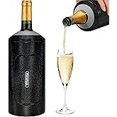 Wine Chillers for Bottles-Ideal Gift for Wine Lover, Stainless Steel Portable Champagne Cooler Sleeve Bucket-Double Walled Vacuum Insulated for Most 750ml Bottles with Long-Lasting Temperature Control