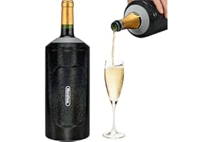 MOREFEEL Wine Chillers for Bottles-Ideal Gift for Wine Lover, Stainless Steel Portable Champagne Cooler Sleeve Bucket-Double Walled Vacuum Insulated for Most 750ml Bottles with Long-Lasting Temperature Control