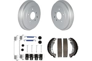Transit Auto Rear Coated Brake Drum Shoes Spring Kit Replacement For 2013-2022 Nissan Sentra KGN-100179