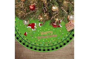 SIILUES Christmas Tree Skirt 48 Inch, Christmas Decorations for Home Xmas Monster Christmas Decor Seasonal Winter Holiday Indoor Outdoor Party Decorations