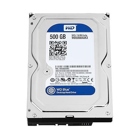 Western Digital WD5000AAKX Blue 500GB interne Festplatte (8,9 cm (3,5 Zoll), 7200rpm, SATA 6 Gb/s, 16MB Cache)