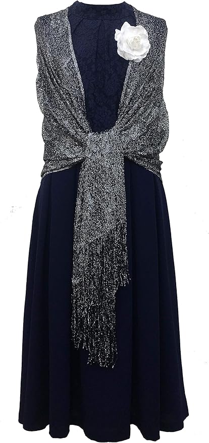 Amazon 結婚式 ワンピース ロング レディース ストール パーティー ショール お呼ばれ 上品 羽織り ブラック ワンピース チュニック 通販