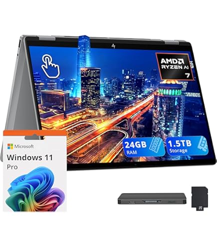 HP OmniBook 7 14 Ultra 7 、32GB、 1TB HP OmniBook Ultra Flip 2-in-1 Laptop 14” 2880x1800 120hz