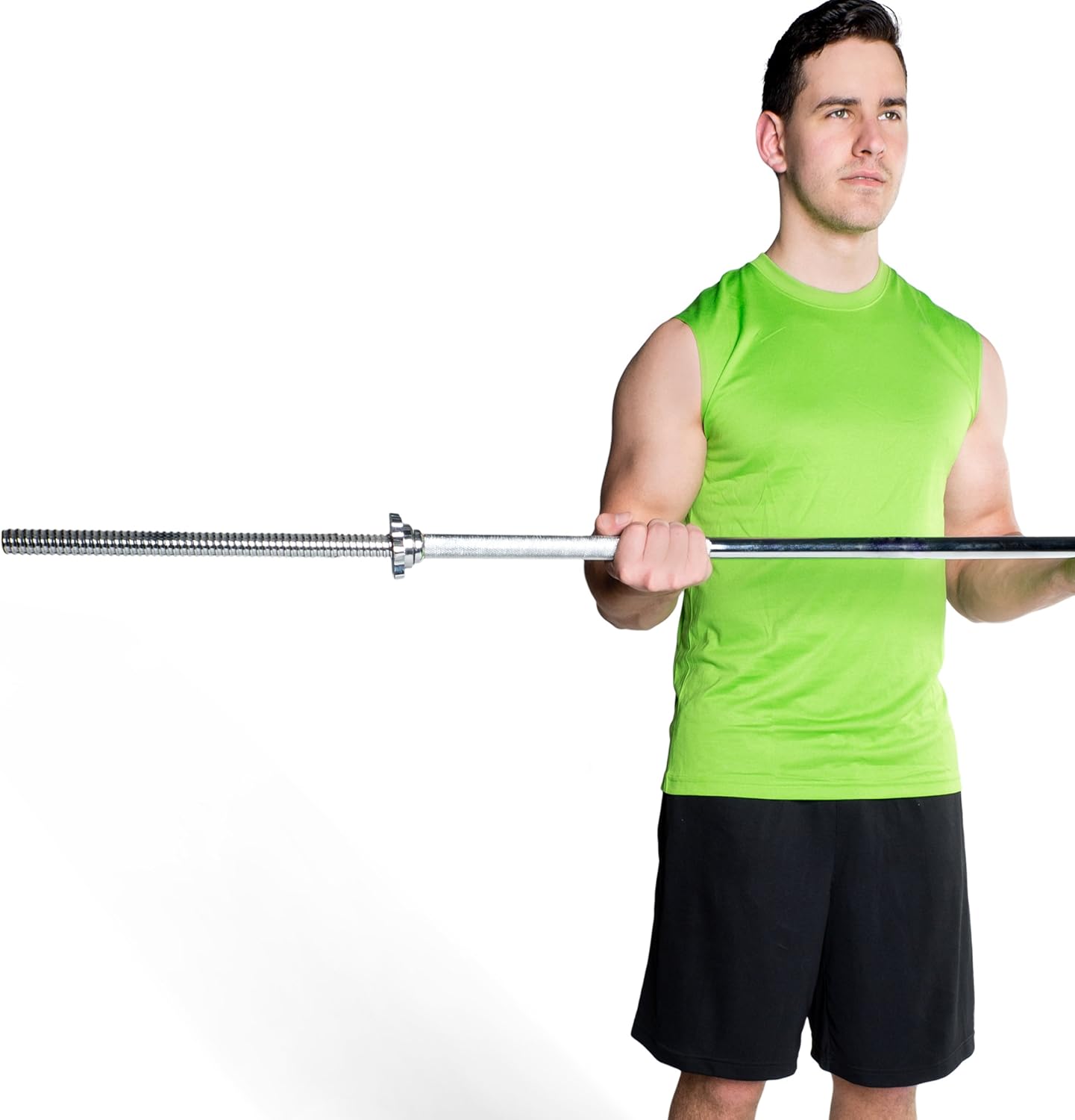 CAP Barbell 60” Standard Solid Threaded Bar, 1-Inch, Multiple Colors, Black : Sports & Outdoors