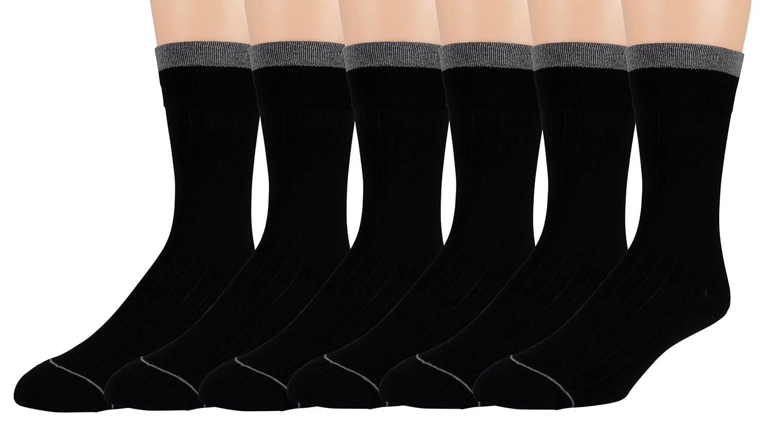 Non Sweat Men's Crew Socks Ultra Soft Viscose Bamboo Moisture Wicking