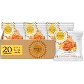 Simple Mills Almond Flour Cracker Snack Packs, Cheddar, 20ct, 0.8oz | Bulk Size, 20 Individual Snack Packs, Certified Gluten Free Crackers, Clean Ingredients, Great for Families, Lunchbox Ready