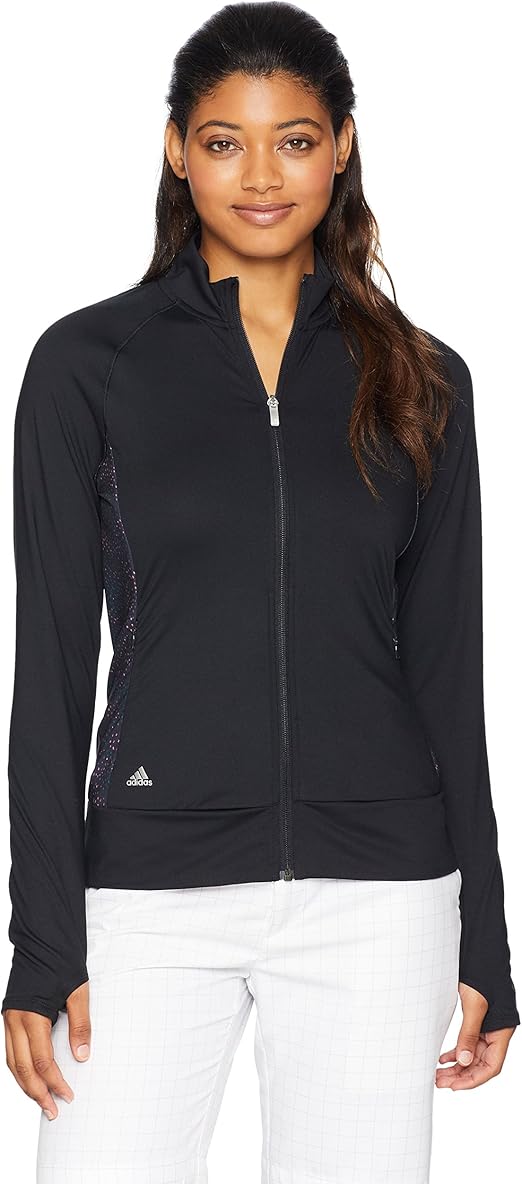 adidas women's essentials textured golf jacket