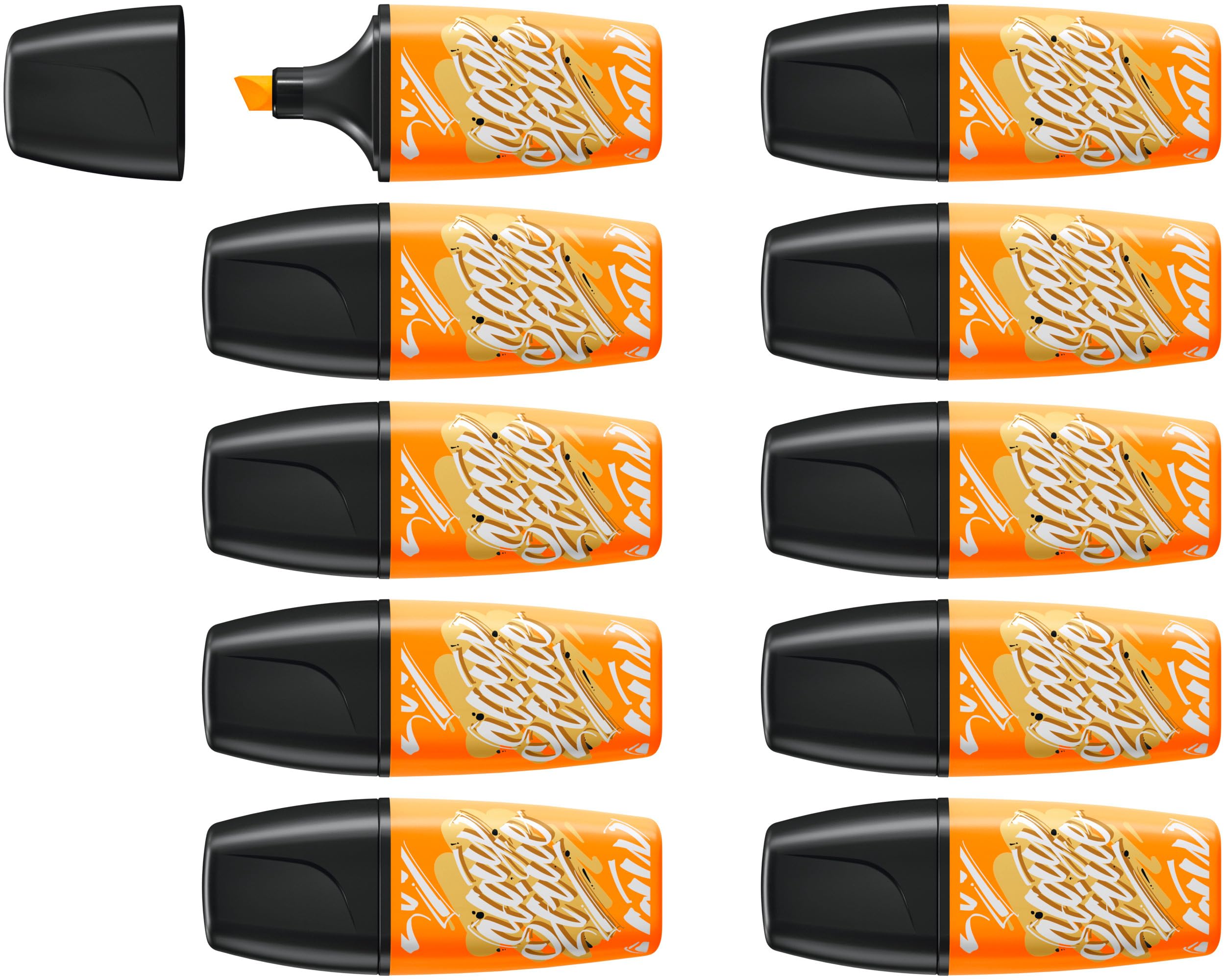 STABILO BOSS MINI by Snooze One - Highlighter - Pack of 10 - Orange