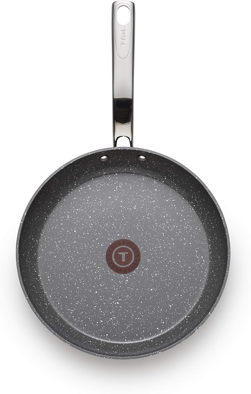 T-fal E76507 Ultimate Hard Anodized Scratch Resistant Titanium Nonstick Thermo-Spot Heat Indicator Anti-Warp Base Dishwasher Safe Oven Safe PFOA Free Saute / Fry Pan Cookware, 12-Inch, Gray: Tfal Pan: Kitchen & Dining