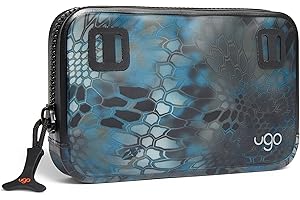 ugo wear Waterproof Phone Case - Universal Floating Dry Bag for Mobile Phones - Clear Protection Pouch - Touchscreen Compatible - Phone 2.0 Kryptek Neptune - Fits Cell Phones Up to 7 Inches