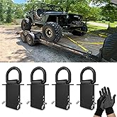 KINSANINC 12000lbs Heavy Duty Removable D Ring Stake Pocket tie Down for Utility Trailers and Flatbeds Equipped with Stake Pockets Stake Pocket D-Rings