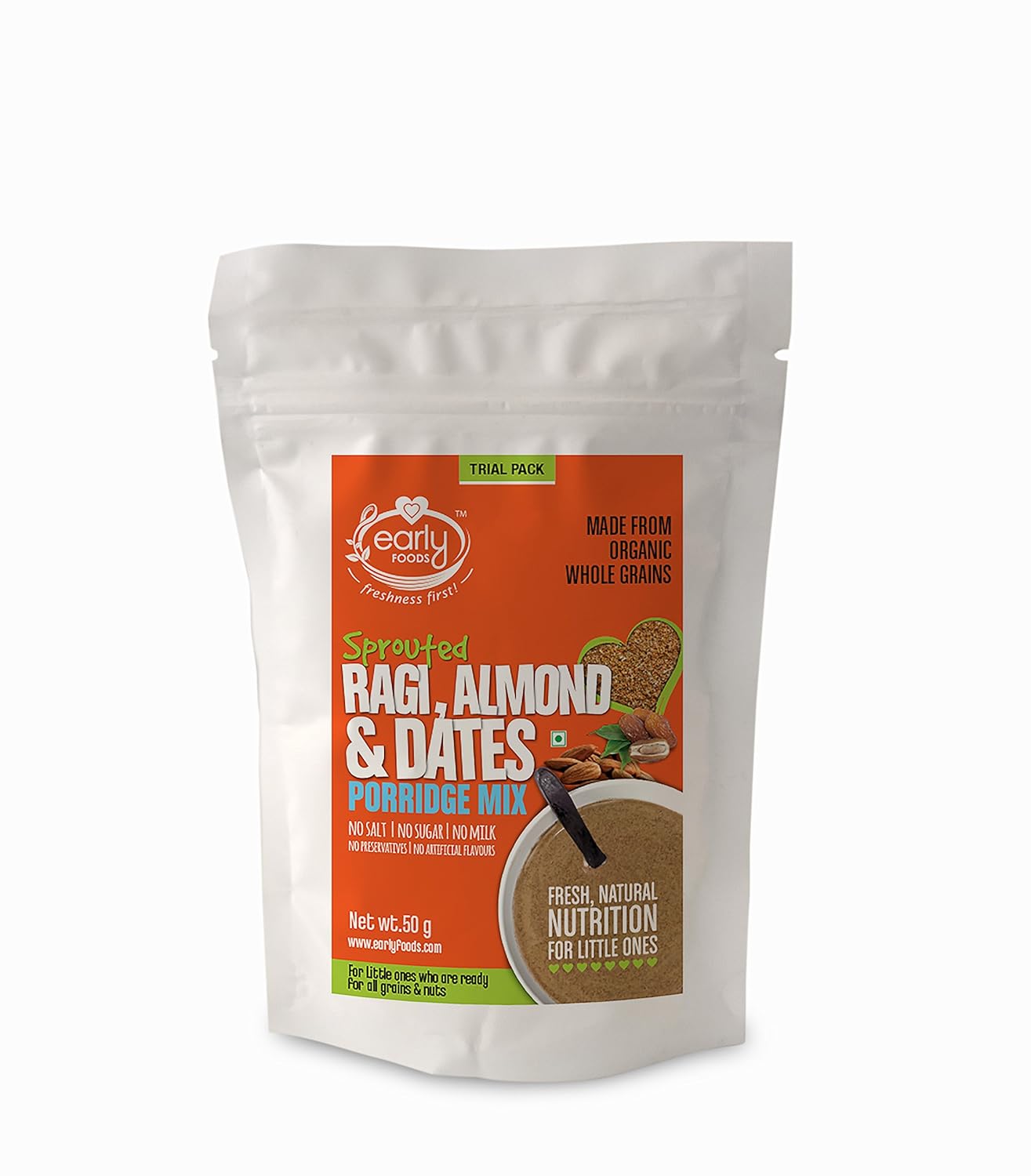 ragi almonds and dates porridge