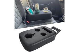 Sinvanho Car Cup Holder, Back Seat Cup Holder for Car, PU Leather Couch Sofa Bed Cup Holder Expander Tray, Boat Tray, Organizer for Trucks, Minivans, SUVs, RVs, Vehicles, Holds Drinks, Remote, Snacks