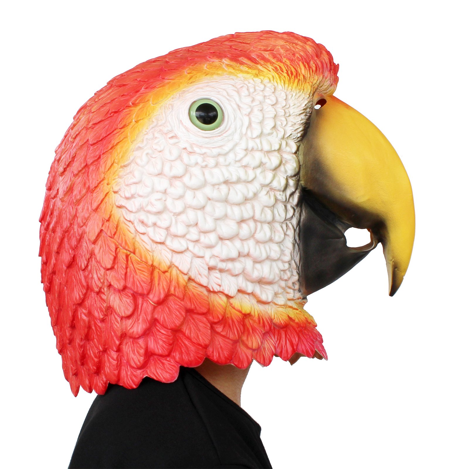 PartyCostume Deluxe Innovative All Saints Costume Meeting Botanical Man Head Mask Parrot