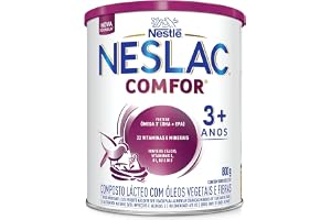 Composto Lácteo Neslac Comfor, Leite, 800g | Em Pó, Para 3 a 5 Anos, Sem Glúten